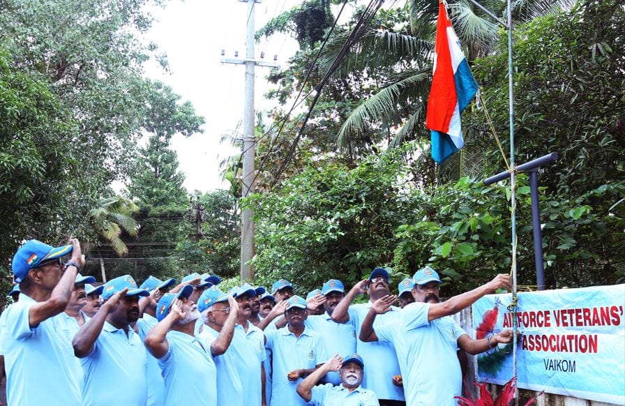 എയര്‍ഫോഴ്‌സ് വെറ്ററന്‍സ് അസോസിയേഷന്‍ സ്വാതന്ത്യദിനം ആഘോഷിച്ചു