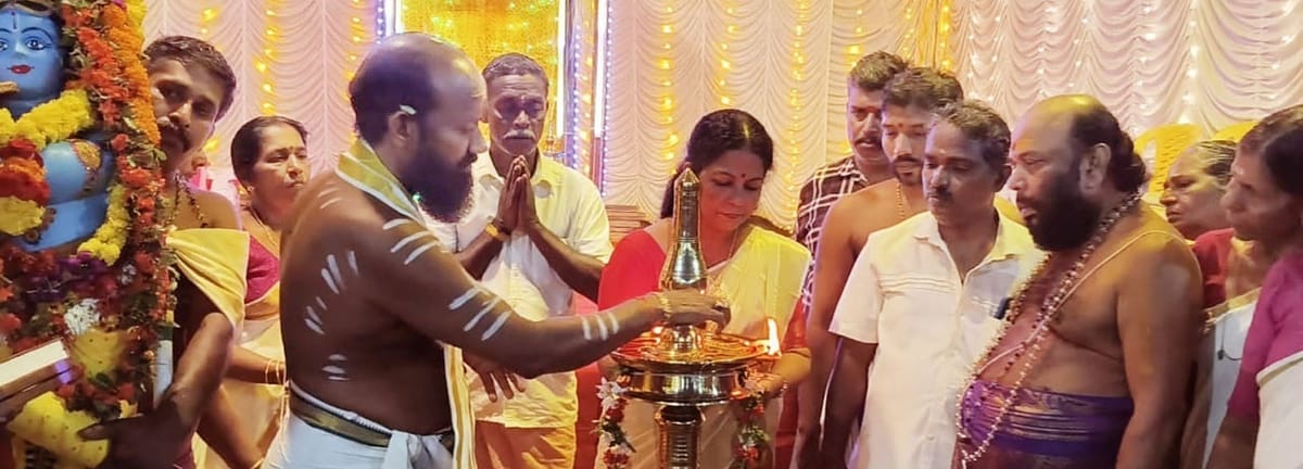 കുന്നുമ്മേല്‍ക്കാവ് ഭഗവതി ക്ഷേത്രത്തിൽ ഭാഗവത സപ്താഹം തുടങ്ങി