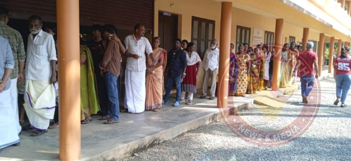 12.30 വരെ ജില്ലയിൽ പോളിംഗ് 40.65%