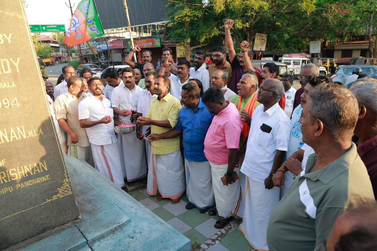 നാടുണർത്തി കെ. അജിത്തിൻ്റെ റോഡ് ഷോ