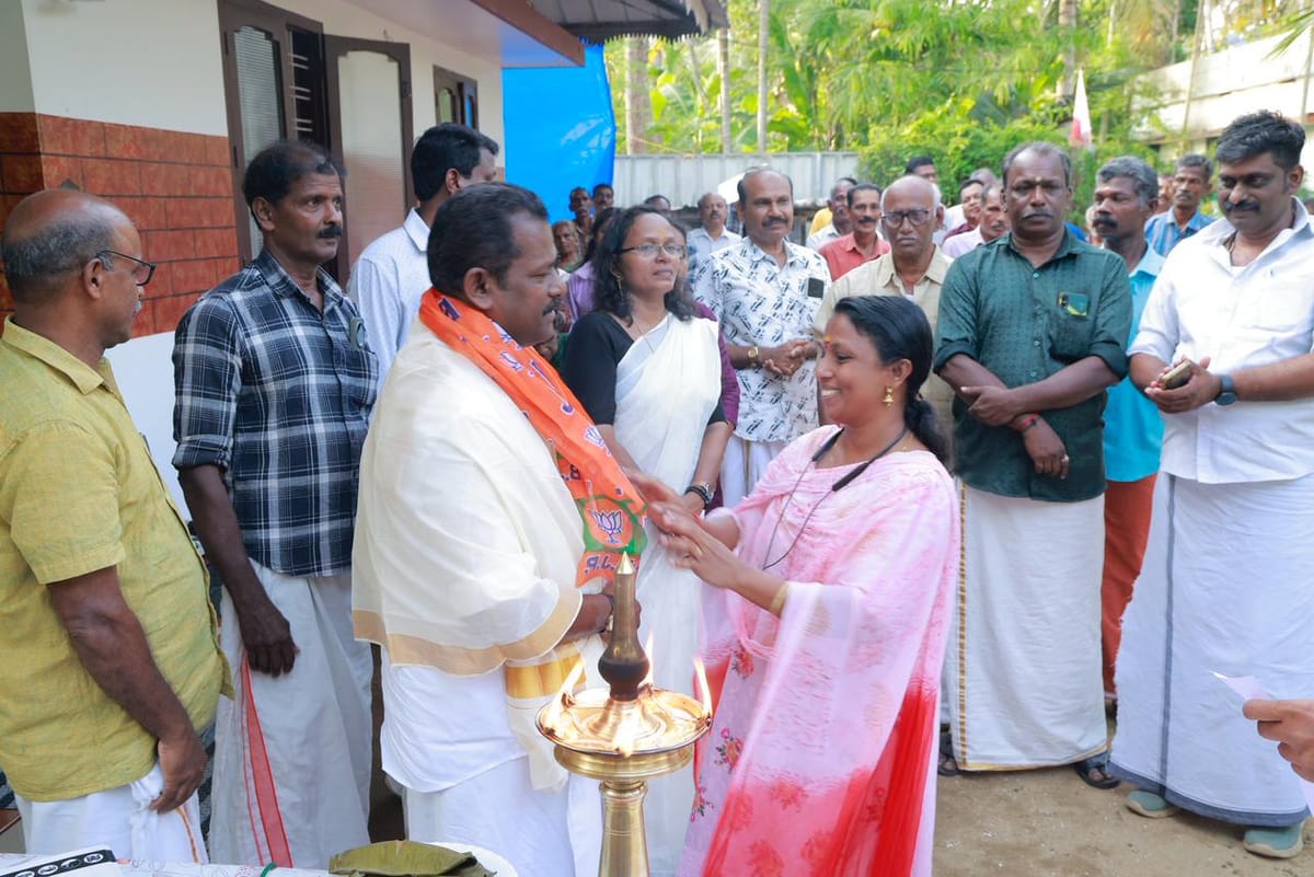 കെ. അജിത്തിൻ്റെ പര്യടനം വടകരയിൽ