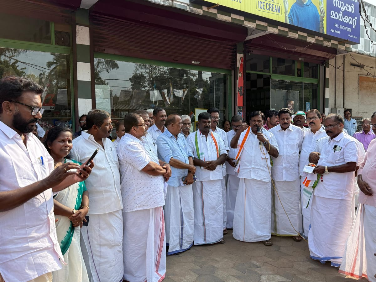 കെ. ബിനിമോൻ്റ വാഹന പ്രചരണ ജാഥ കല്ലറയിൽ നിന്നും ആരംഭിച്ചു