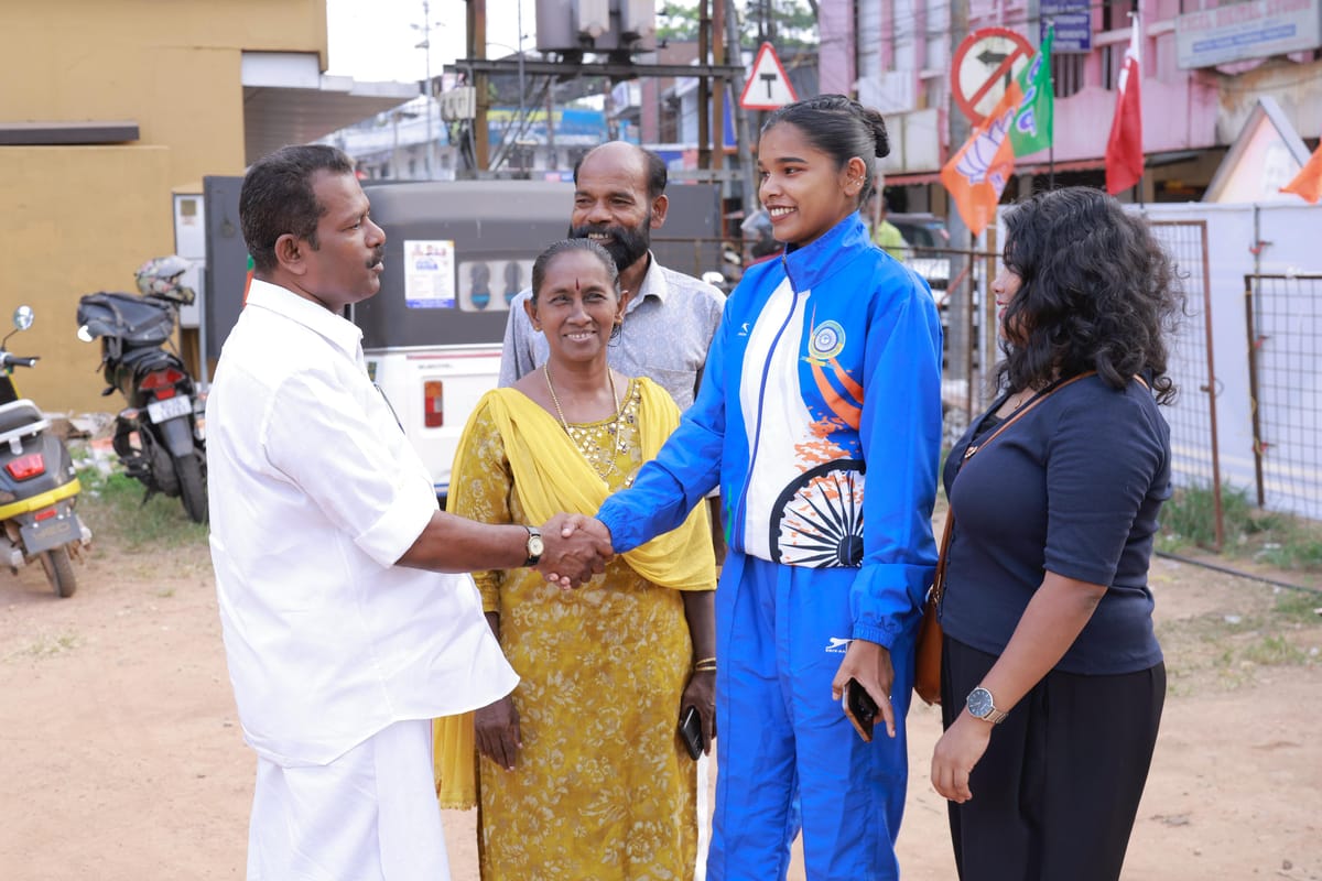 കെ. അജിത്തിൻ്റെ പര്യടനം തലയോലപ്പറമ്പ് കോരിക്കലിൽ