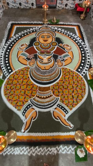 വെച്ചൂർ നാഗുവളളി ക്ഷേത്രത്തിൽ കളമെഴുത്തും പാട്ടും