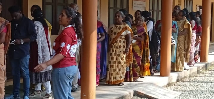 പോളിംഗ് അവസാനിക്കാൻ ഇനി രണ്ട് മണിക്കൂർ