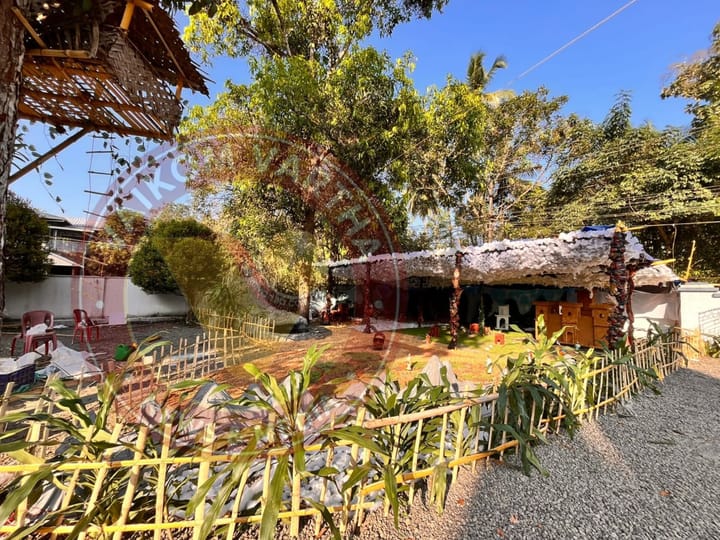 ഇടയാഴത്ത് തിരുപ്പിറവിക്കായി പുൽക്കൂട് ഒരുങ്ങി