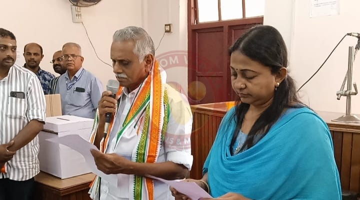 നഗരസഭ ചെയർമാനായി അബ്ദുൽ സലാം റാവുത്തർ ചുമതലയേറ്റു