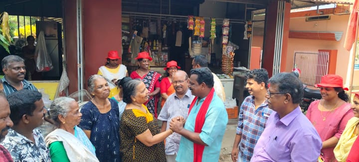 പി. പ്രദീപ് ടി.വി. പുരം പഞ്ചായത്തില്‍ രണ്ടാംഘട്ട പര്യടനം പൂര്‍ത്തിയാക്കി