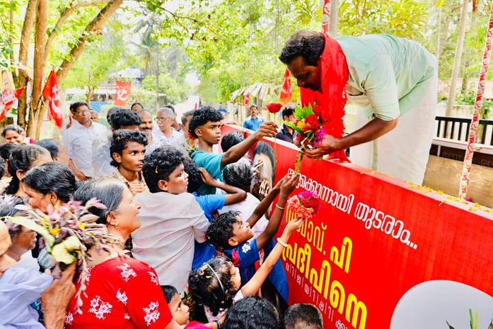 അപ്പര്‍ കുട്ടനാട്ടിലൂടെ പി. പ്രദീപ്; പൊതുപര്യടനത്തിന് തുടക്കം