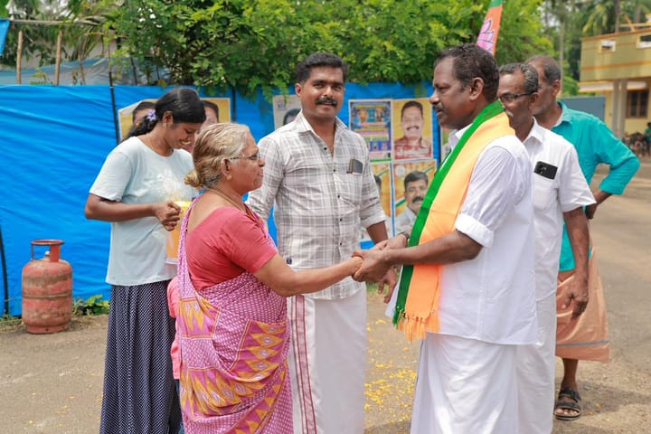 കെ. അജിത്തിൻ്റെ വാഹന പര്യടനം ചെമ്പ്, മറവൻതുരുത്ത് പഞ്ചായത്തുകളിൽ