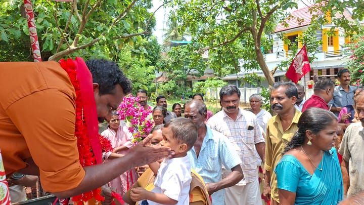 പി. പ്രദീപിന്റെ മൂന്നാംഘട്ട പര്യടനം സമാപിച്ചു